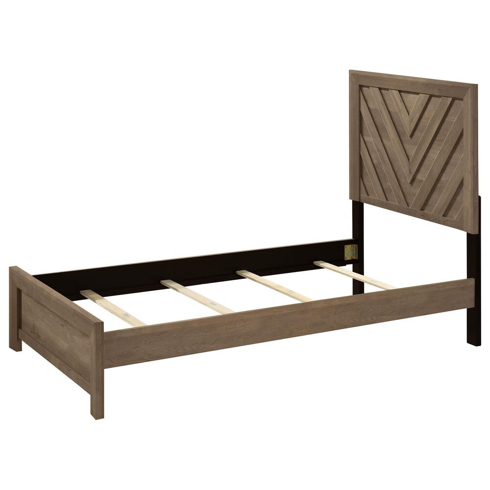 Crown Mark Valor 3-Piece Twin Bedroom Set in Light Brown, , large