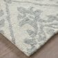 Feizy Belfort Damask Gray 12" x 15" Area Rug, , large
