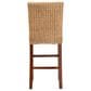 Baxton Studio Racquel Bar Stool in Natural and Walnut Brown, , large