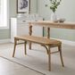 Linon Home Decor Conelly Bentwood Bench in Weathered Brown, , large