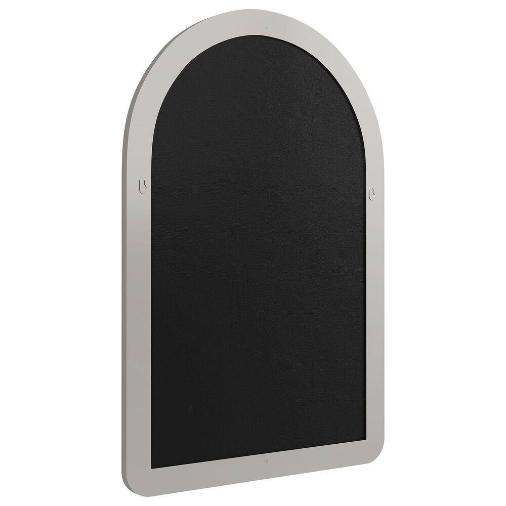 James Martin Rohe 24&quot; Arched Mirror in Satin Nickel, , large