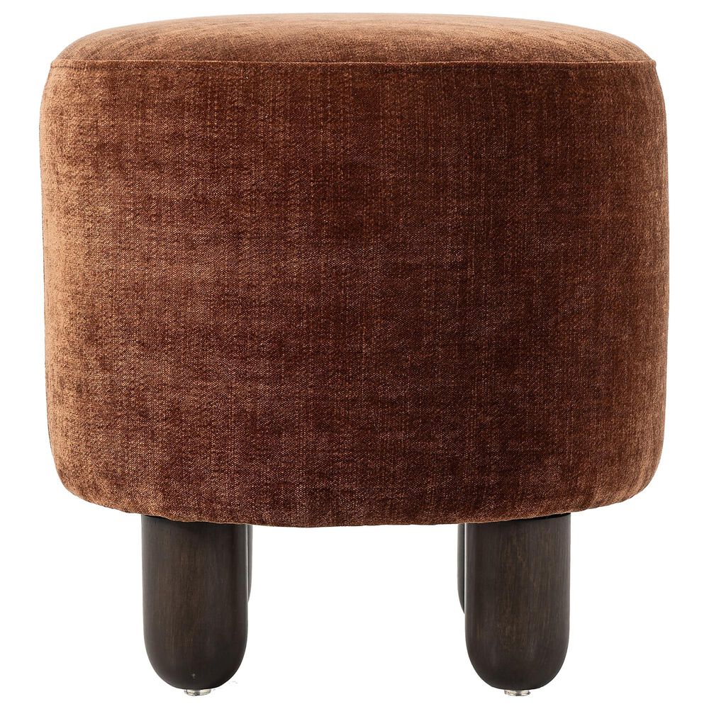 Four Hands Zena 18&quot; Round Ottoman in Altair Sienna, , large