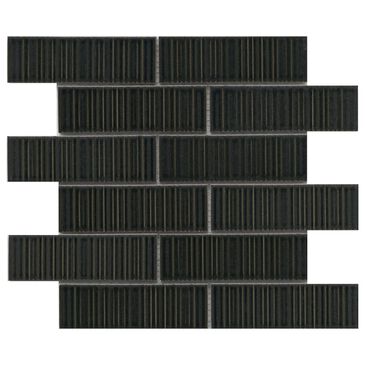 Emser Ornami Yuzen 2" x 6" on 11" x 12" Ceramic Mosaic Sheet, , large