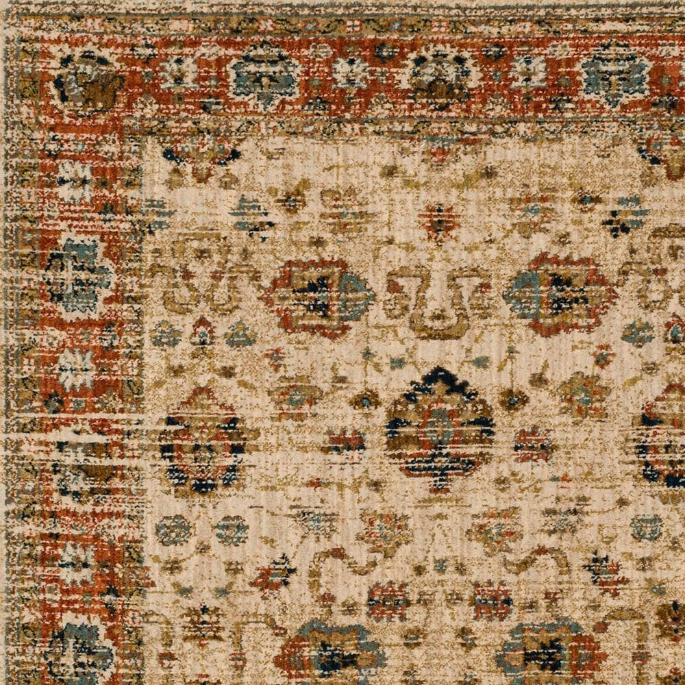 Karastan Spice Market Koyna Cream 5'3" x 7'10" Area Rug, , large
