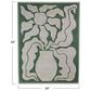 Creative Coop 24" x 32" Hand-Painted Acrylic Box Wall Decor in Green and White, , large