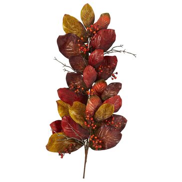 Nearly Natural Inc 36" Autumn Magnolia Tear Drop in Orange, , large