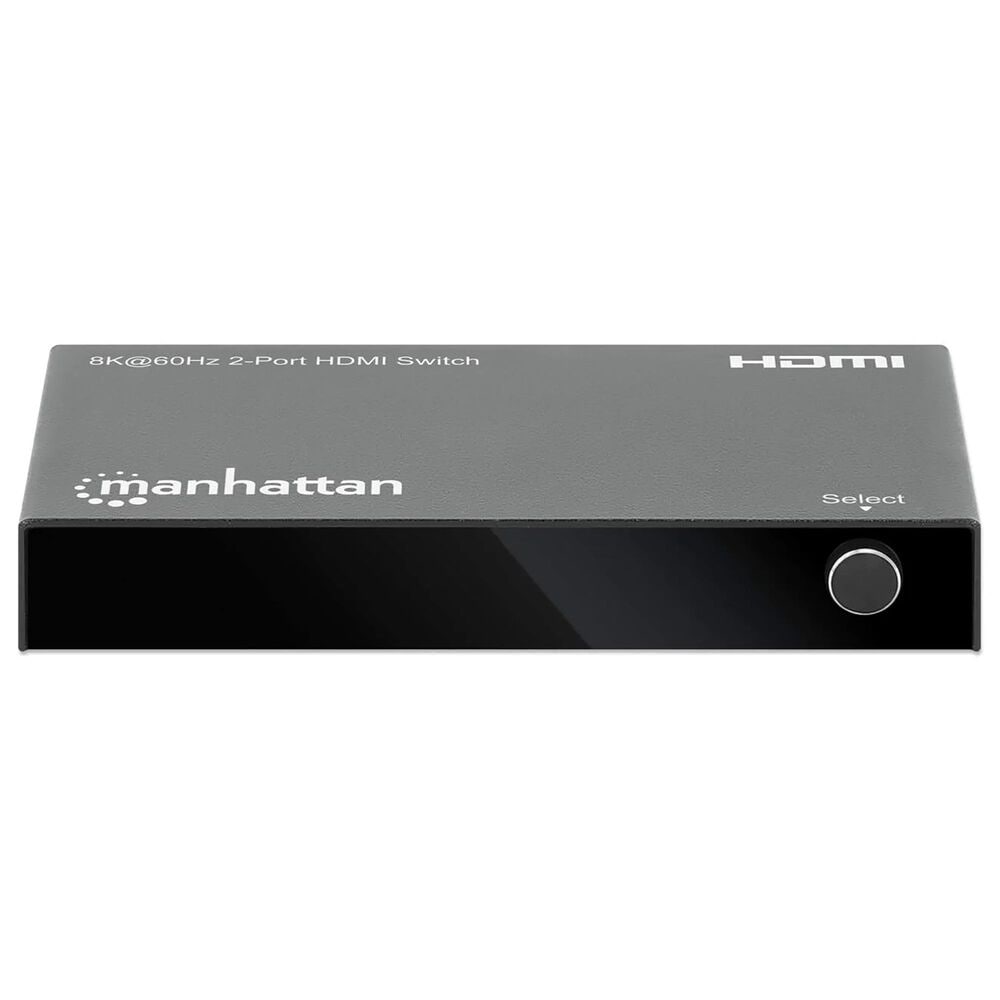Manhattan 2-Port 8K HDMI Switch with IR Remote Control in Black, , large