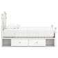 Ashley Kozlani Twin Upholstered Storage Bed in Matte White, , large