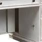 Belle Furnishings Magnolia Manor Jr Executive Desk in White, , large