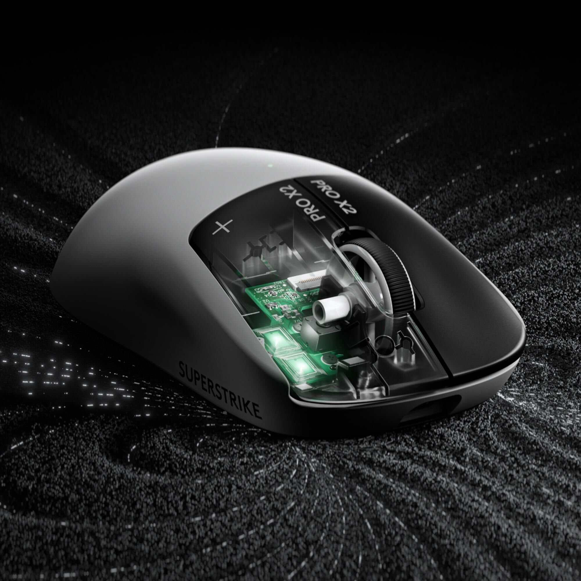 Logitech Pro X2 Superstrike Lightspeed Wireless Gaming Mouse in
