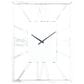 Maple and Jade Glam Wall Clock in Silver, , large