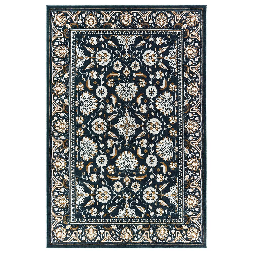 Oriental Weavers Bowen 534L 9"10" x 12"10" Navy Area Rug, , large
