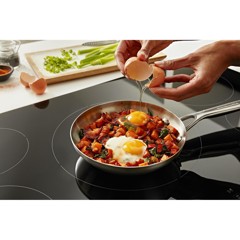 KitchenAid 36&quot; Built-In Electric Induction Cooktop in Black, , large