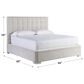 Furniture Worldwide Love Joy Bliss Uptown Queen Bed in Woven Pewter, , large