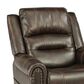 Flexsteel Oscar Power Lift Recliner with Headrest and Lumbar in Dark Brown, , large