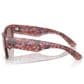 Ray-Ban Mega Wayfarer Sunglass with Red Lenses in Polished Transparent Pink, , large