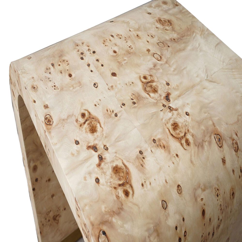 L.R. Home Cresent Side Table in Natural and Brown, , large
