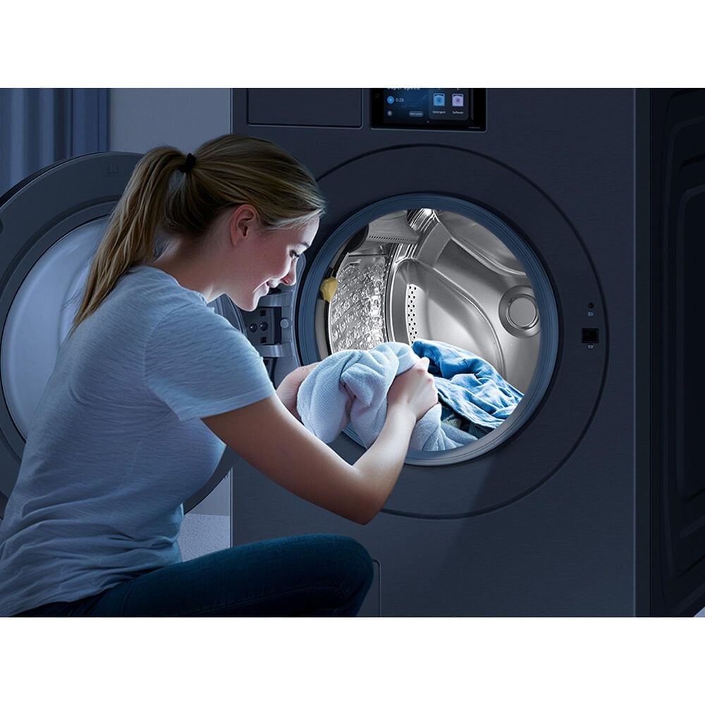 Samsung Bespoke 5.3 Cu. Ft. Front Load Washer in Dark Steel, , large