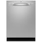 GE Appliances 4-Piece Kitchen Package with 27 Cu. Ft. French Door Refrigerator and 5.3 Cu. Ft. Freestanding Electric Range in Stainless Steel and Black, , large