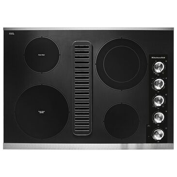 KitchenAid 30" Electric Downdraft Cooktop in Stainless Steel, , large
