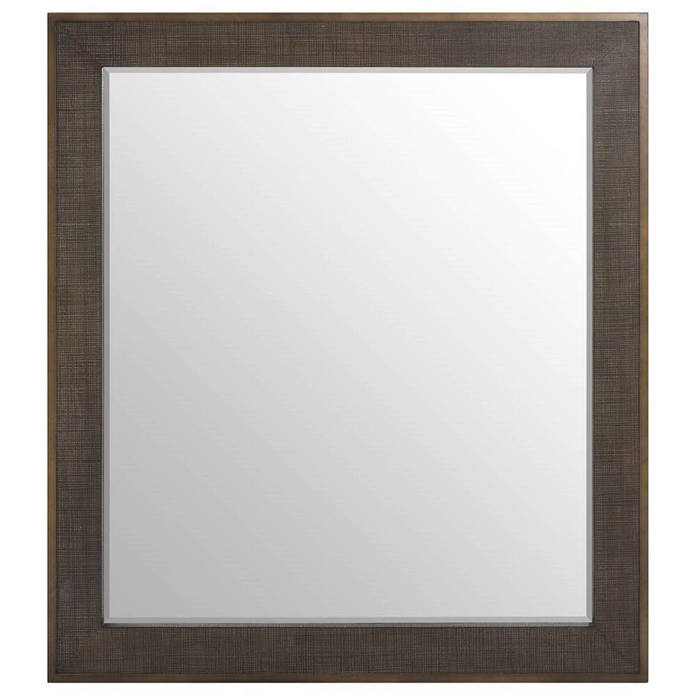 Furniture Worldwide Montclair Wall Mirror in Embossed Cocoa, , large