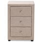 Baxton Studio Tessa 3-Drawer Nightstand in Beige, , large