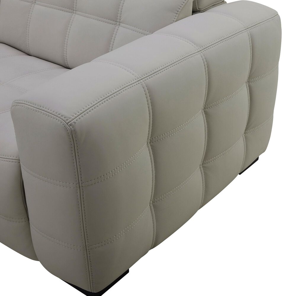 Interlochen 6-Piece Leather Power Reclining Sectional with Power Headrests in Bowden Frost, , large