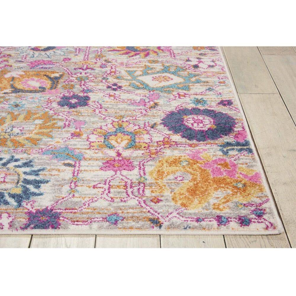 Nourison Passion PSN01 3&#39;9&quot; x 5&#39;9&quot; Silver Area Rug, , large