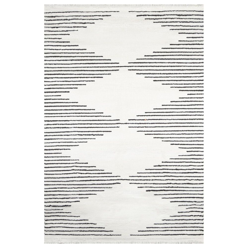 Novogratz Ferris FRR-1 5"3" x 7"2" Ivory Area Rug, , large