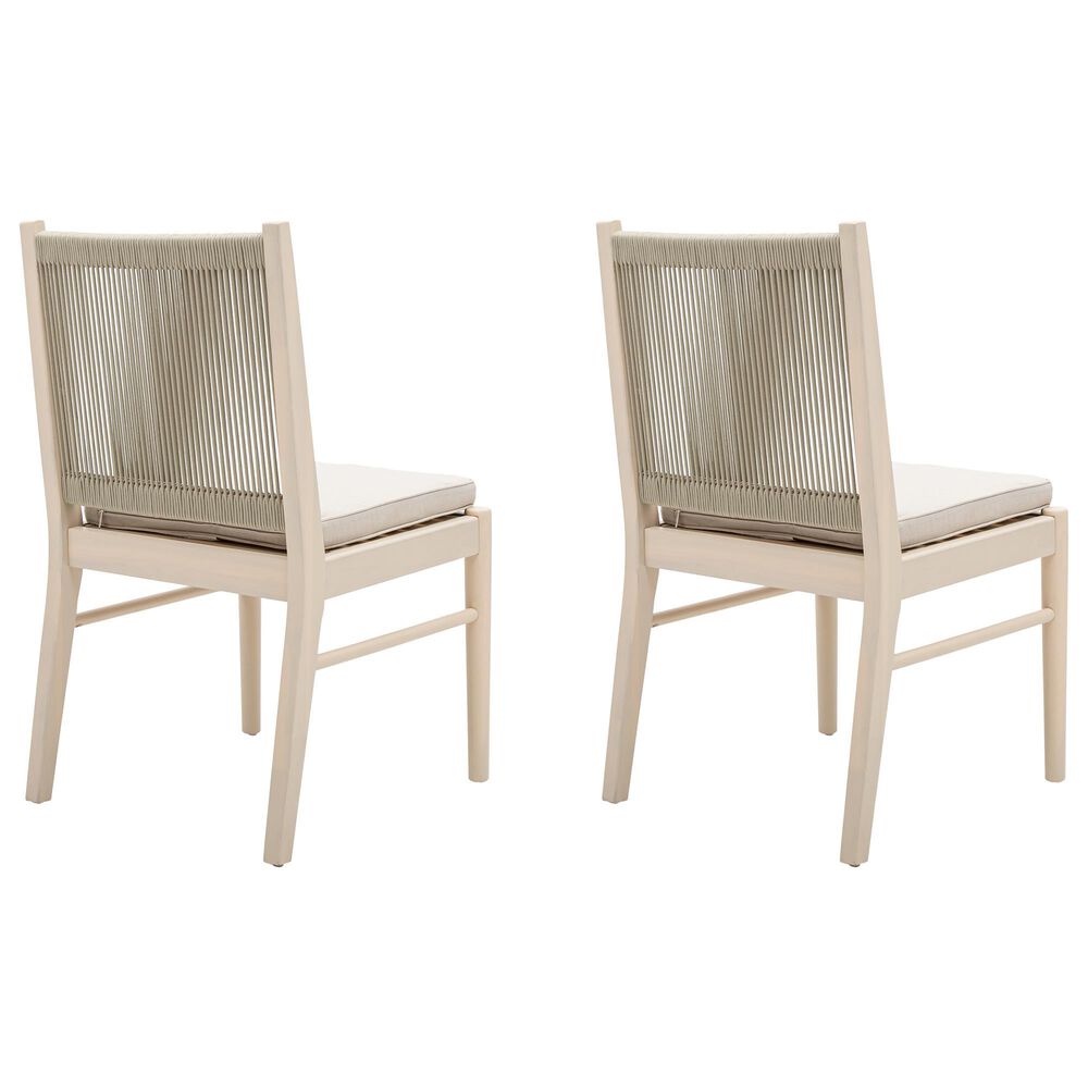 Hearth and Haven Cordoba Outdoor Dining Chair in Beige (Set of 2), , large