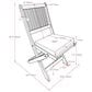 CorLiving Miramar Patio Folding Chair in White/Navy Blue (Set of 2), , large