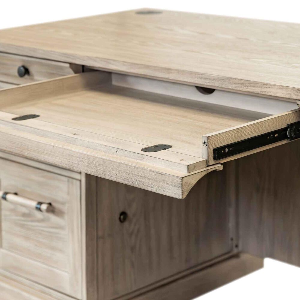 Wycliff Bay Willow Lane Double Pedestal Executive Desk in Natural, , large