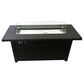 Az Patio Heaters Rectangular Aluminum Propane Gas Fire Pit in Black Mocha, , large
