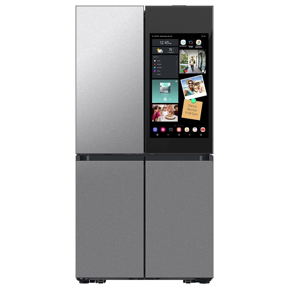Samsung Bespoke Bespoke 28.6 Cu. Ft. 4-Door Flex French Door Refrigerator with AI Family Hub+ in Stainless Steel, , large