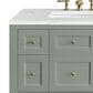 James Martin Vanities Breckenridge 72" Double Bathroom Vanity in Smokey Celadon with 3 cm Ethereal Noctis Quartz Top and Rectangular Sinks, , large