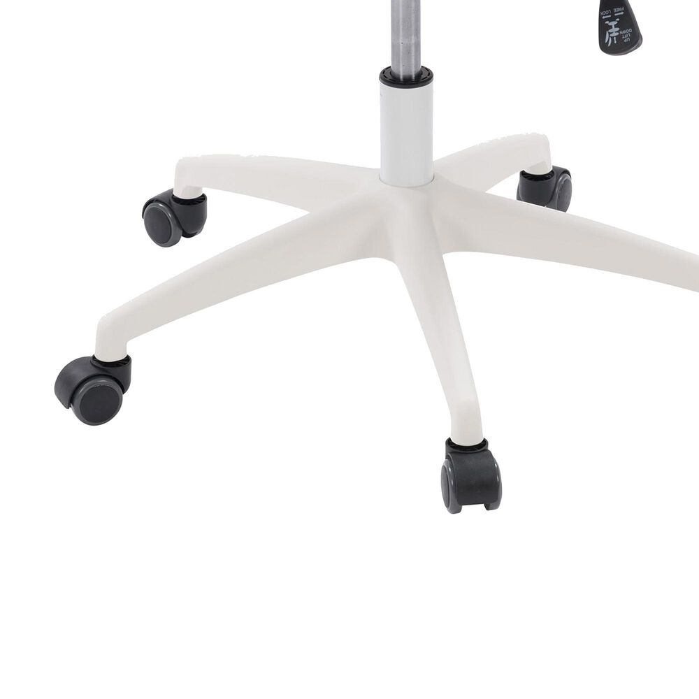 CorLiving Workspace Office Chair with White Frame in Teal and Black, , large