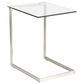 Lumisource Zenn End Table in Stainless Steel and Clear, , large