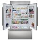 Sub Zero 28.9 Cu. Ft. Classic French Door Refrigerator with Internal Water Dispenser and Pro Handle in Stainless Steel, , large