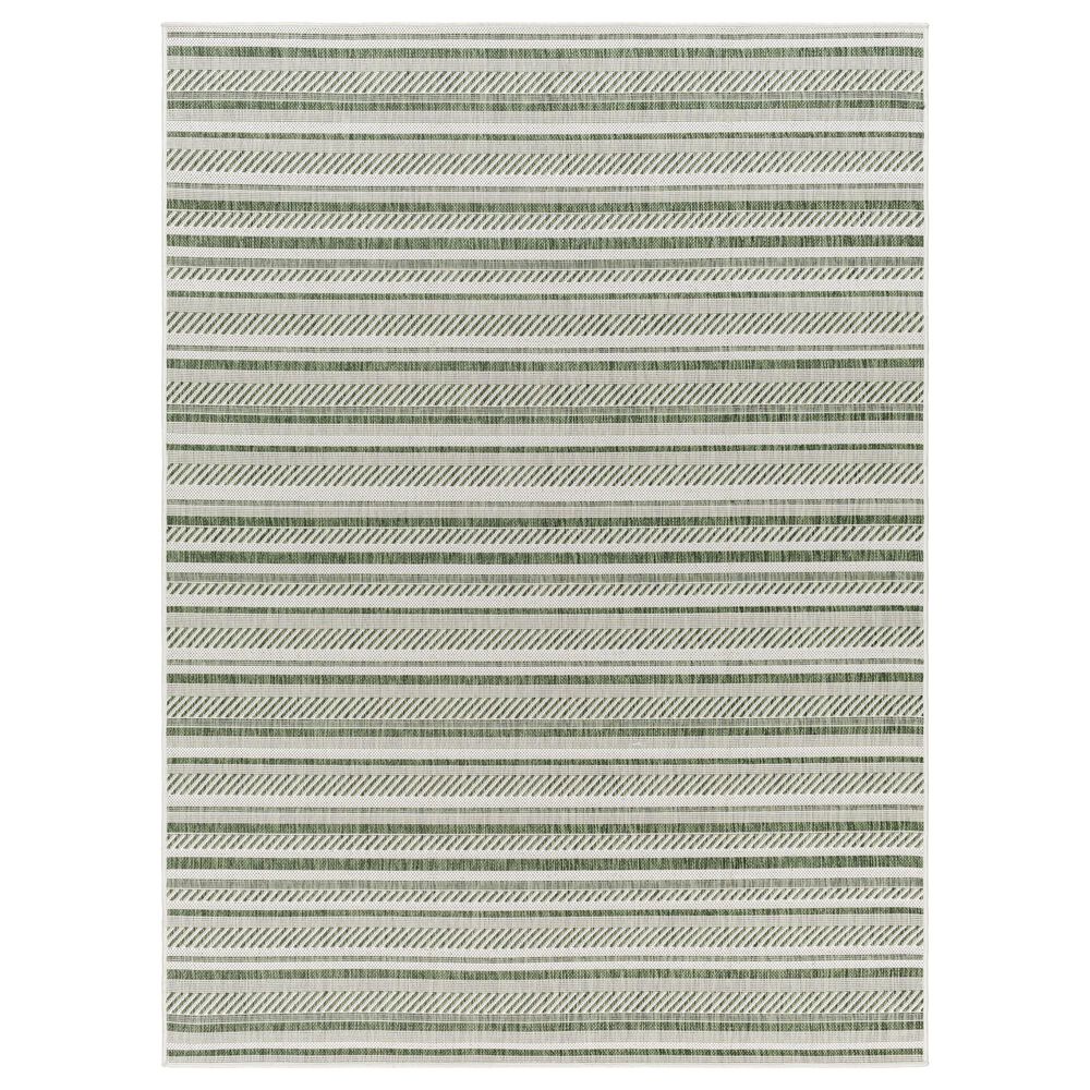 Surya Eagean EAG-2422 Grass Green, Ivory, Dark Green and Seafoam 2&#39; x 2&#39;11&quot; Indoor/Outdoor Area Rug, , large