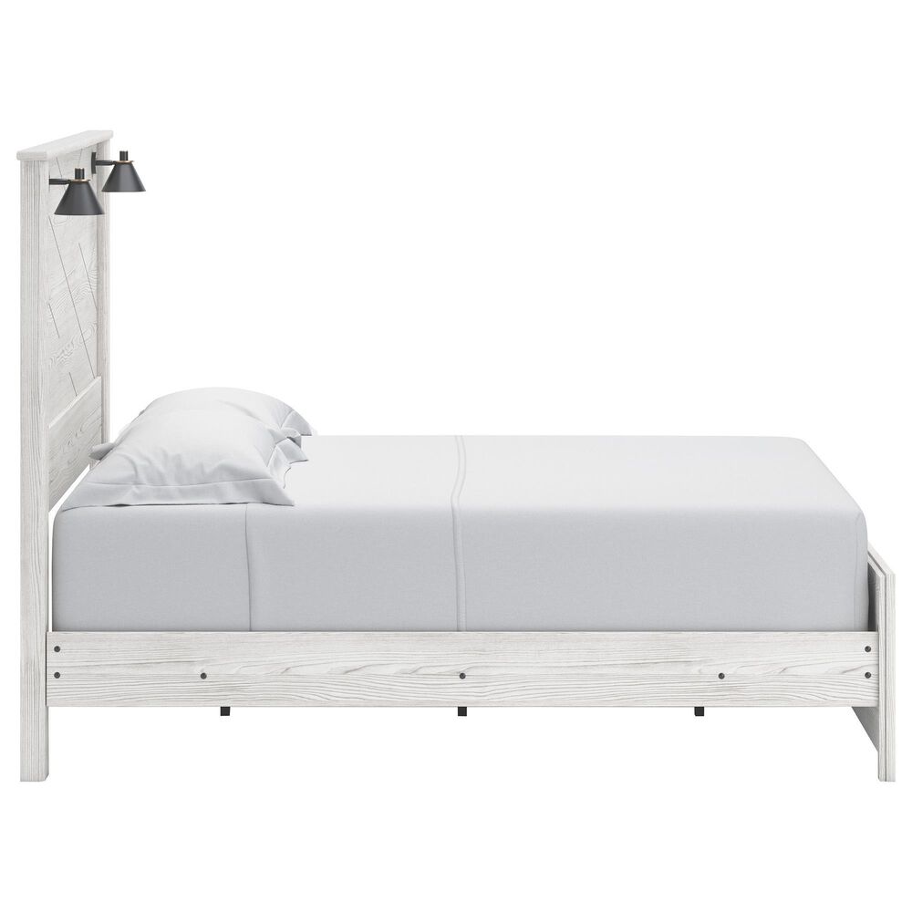 Ashley Gerridan Queen Panel Bed in White and Gray, , large