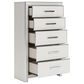 Ashley Zuraleus 5-Piece King Upholstered Storage Bedroom Set in Matte White, , large