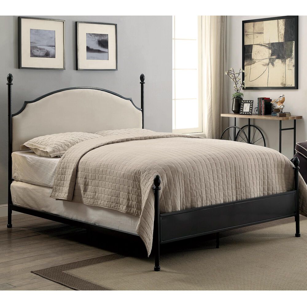 Furniture of America Kelley King Panel Bed in Beige, , large