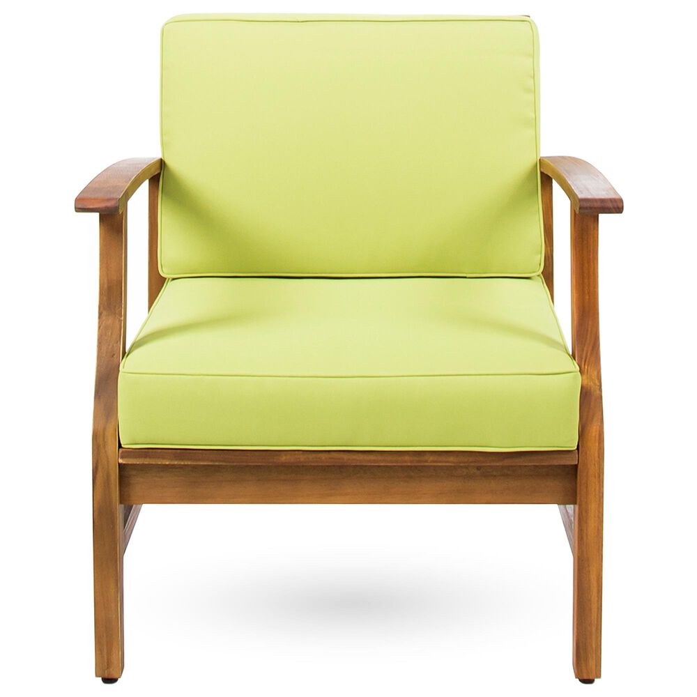 Hearth and Haven Perla Patio Club Chair with Cushions in Green, , large