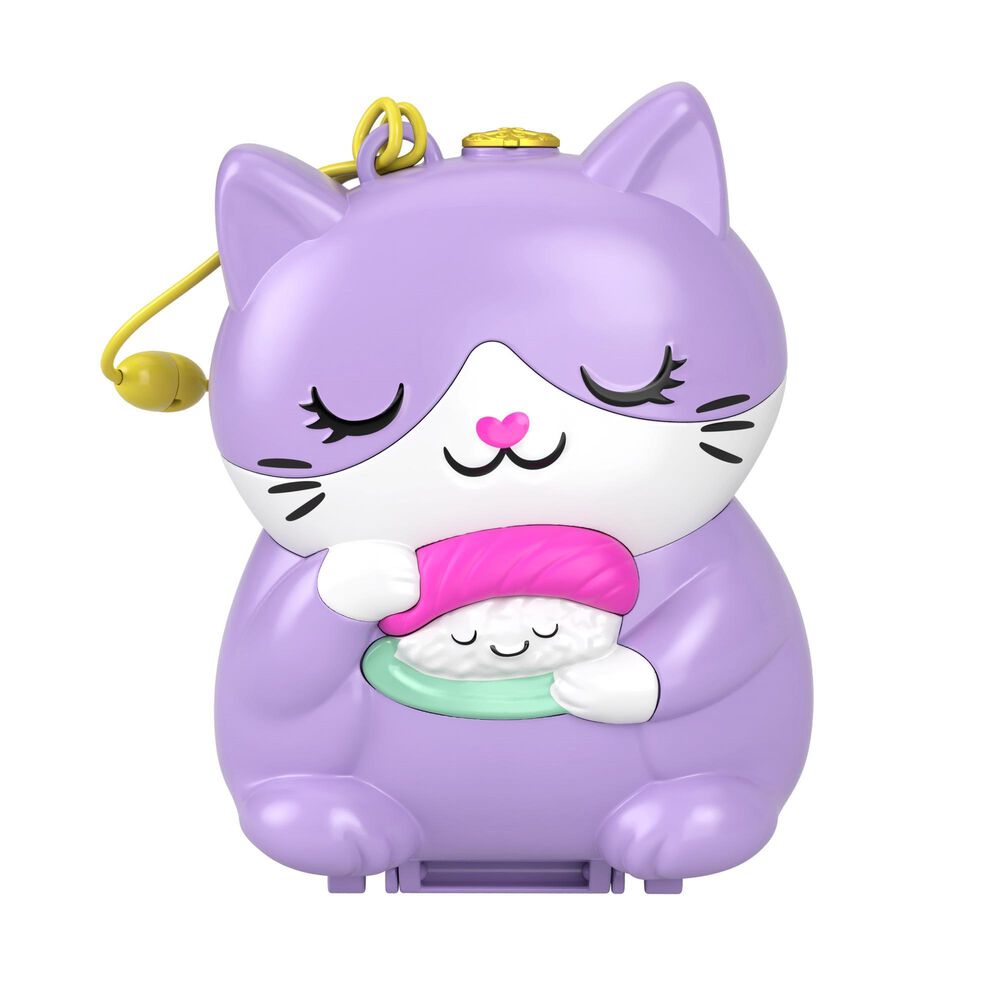 Polly Pocket Sushi Shop Cat Compact, , large