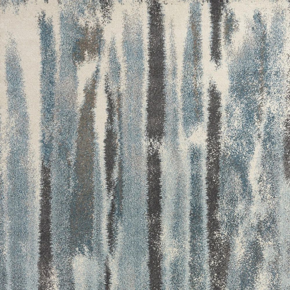 Kas Oriental Rugs Illusions Moderne 3&#39;3&quot; x 4&#39;11&quot; Teal Area Rug, , large