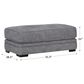 Moore Furniture Juno Ottoman in Crosby Denim, , large