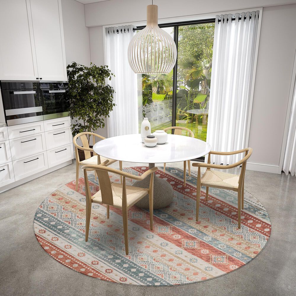 Dalyn Rug Company Sedona 8' Round Canyon Indoor/Outdoor Area Performance Rug, , large
