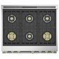 Monogram 36" Dual-Fuel Professional Range with 6 Burners in Stainless Steel, , large