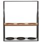 Maple and Jade 16" Farmhouse Metal Wine Holder in Black, , large