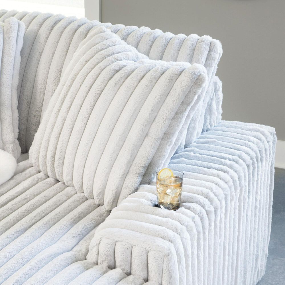 Ashley Stupendous Oversized Chaise in Alloy, , large